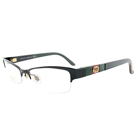 oversized gucci prescription glasses|Gucci semi rimless glasses.